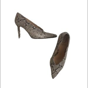 {Vince Camuto} Ankia Heels in Grey Sahara Snake Pattern